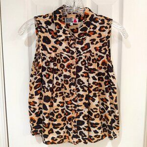 River Island Women's Leopard Print Tank Top UK Size 8